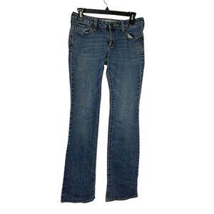 Bullhead Denim Jeans Womens Size 5 Long 28x32.5 Low Rise Flare BootCut Blue